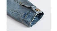 Chaqueta de Denim para Hombres Primavera-Otoño Moda Callejera de Algodón Estilo Biker Retro - details 9