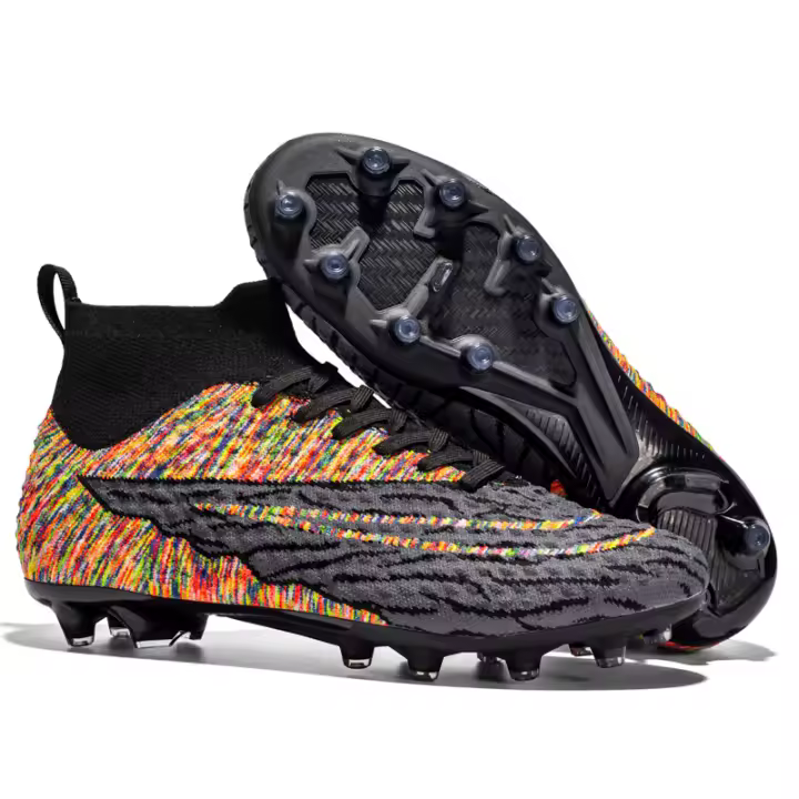 Zapatos de fútbol de caña alta para hombres y mujeres con uñas rotas TF, uñas rotas AG, uñas largas, zapatos de entrenamiento. - 1