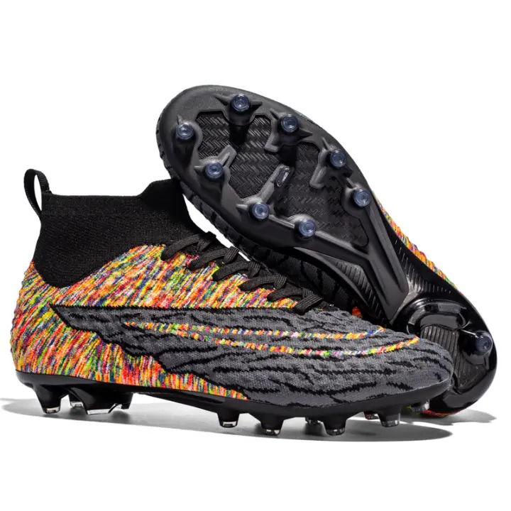 Zapatos de fútbol de caña alta para hombres y mujeres con uñas rotas TF, uñas rotas AG, uñas largas, zapatos de entrenamiento. - 1