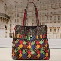 Bolso de hombro grande CILMI HARVILL CHHC Textura real para mujeres Bolso de cesta para verduras viajantes - details 5