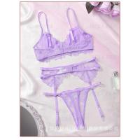 HERA Fashion Nuevo conjunto de sujetador de lencería sexy dulce rosa bordado - details 17