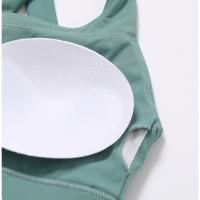 Sujetador de yoga antideslizante de alto soporte para mujer, espalda cruzada, sujetador deportivo grueso, gimnasio, correr, fitness - details 12