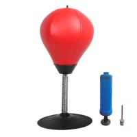 Bola de boxeo de escritorio de PU para aliviar el estrés, bolsa de boxeo de entrenamiento de velocidad de lucha, Muay Tai MMA - details 15