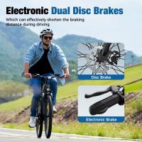 iScooter EB3 Bicicleta Eléctrica para Adultos 350W, 36V, 10.4Ah, Velocidad Máxima de 32KM/H, Absorción de Choques de Neumático 26" - details 6