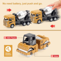 8pcs/set Alloy Engineering Truck with Mat&Road Sign Classic Construction Model Vehicle Loader Tractor Excavator Toy Car for Boys - details 3