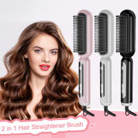 Alisador de Cabello de Iones Negativos de Diseño Nuevo Peine Caliente para Alisar y Cuidar el Cabello Anti-Escaldado, Adecuado para Todos los Estilos de Cabello - details 0