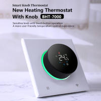Termostato inteligente con perilla WiFi, pantalla táctil LED para calefacción de suelo, caldera eléctrica de Gas y agua, Control remoto, Alexa y Google - details 0
