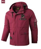 Chaqueta impermeable con capucha para hombre, Parka informal para exteriores, Abrigo con capucha, chaqueta rígida - details 18