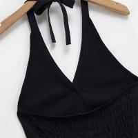 Nuevo Top de Colchón Halter para Mujer PB&ZA 2025 Versátil Casual con Botón Corto y Decoración - details 7