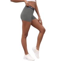 Pantalones cortos de motociclista con cintura de letras súper suaves para mujer, sin transparencias, para entrenamiento, correr, Yoga, atletismo, Push Up, gimnasio, Fitness - details 9