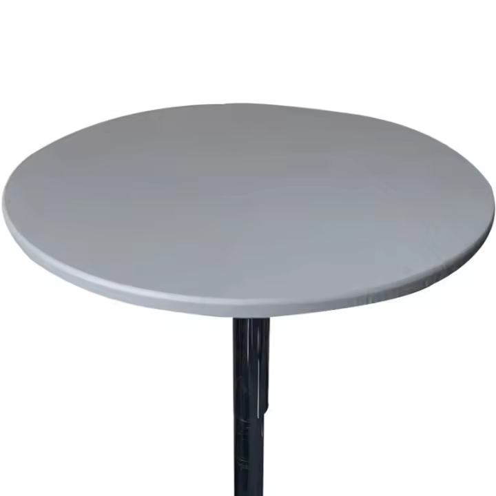 GUAN-Mantel redondo ajustado, Protector impermeable, cubierta de mesa elástica, 60-130cm - 1