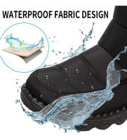 Botas de nieve de algodón para mujer, botas altas impermeables, antideslizantes, novedad de 2024 - details 3