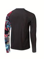 Camiseta de neopreno para hombre, Camiseta de nailon y elastano, cuello redondo, manga larga, secado rápido, adecuada para hombre - details 11