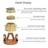 Estufa de Alcohol Portátil y Desmontable Cocina al Aire Libre con Potencia de Fuego - details 0