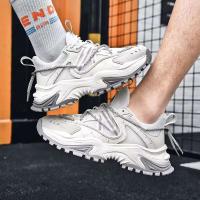 Zapatillas blancas con diseño moderno, nuevos zapatos informales de gran tamaño, transpirables y de alta calidad para hombre. - details 6