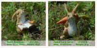Colección diaria de Pascua para el hogar, figuritas de conejo en miniatura, adornos de mesa, jardín de hadas, Acción de Gracias - details 3