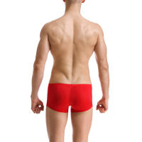 Ropa interior sexy para hombre Mini bóxer de seda de hielo Bragas ultrafinas transparentes Transparente Calzoncillos Homme Cuecas - details 18