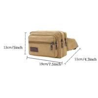 Riñonera de Moda para Hombres y Mujeres Bolso Informal Grande para Cinturón de Teléfono - details 1