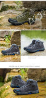 Botas de senderismo de alta calidad para hombre, zapatos de escalada cómodos para exteriores, botas de Trekking casuales deportivas antideslizantes, impermeables de gamuza - details 13