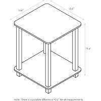 Mesa Auxiliar Simplista, Madera compuesta, Espresso/Negro, 2 Unidades - details 42