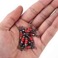 Con cuentas, anillo sólido de 3 vías, señuelo para anzuelo, línea de pesca giratoria, giratorios, conector de pesca, anillo de barril de rodamiento - details 3