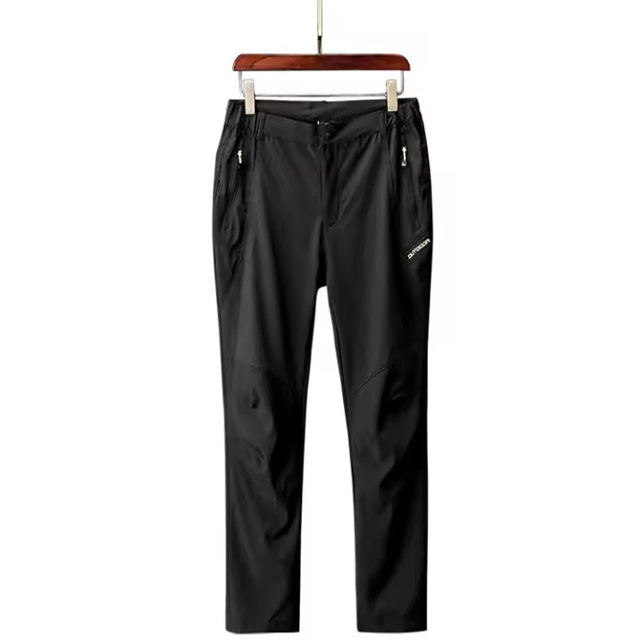 Pantalones de senderismo impermeables para hombre, Calmbing, montaña, Softshell con cinturón - 1