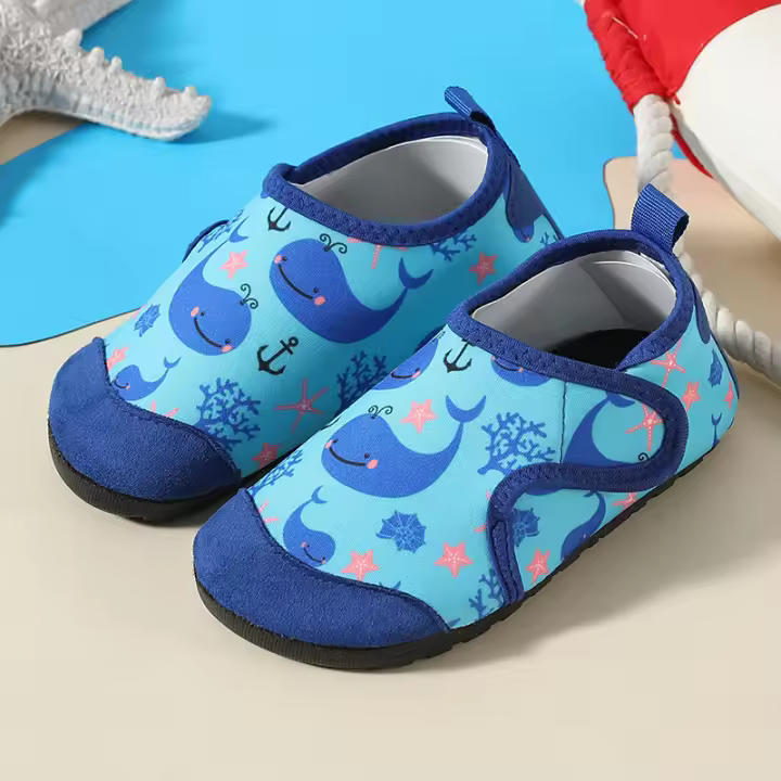 Parque Acuático Infantil Zapatillas de Playa Antideslizantes Zapatos de Buceo Suaves - 1