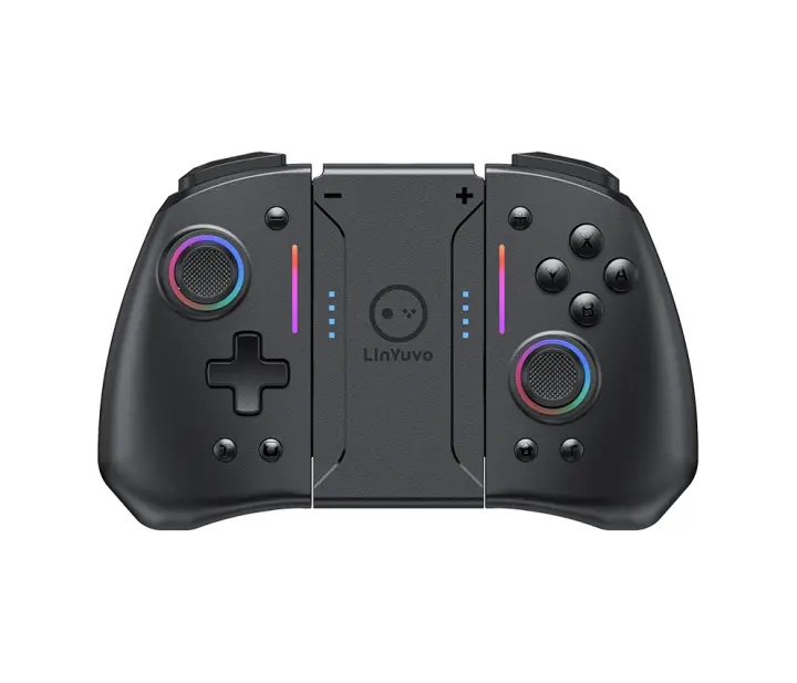 Lámpara de meteororo con mango de juego inalámbrico, 8 colores para Switch / Lite / oled, con funciones programables y vibrantes - 1
