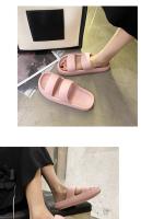 Zapatillas de suela suave para mujer, calzado fresco de 4cm de espesor para parejas al aire libre, Casa con sensación de pisar las heces, ins, Verano - details 21