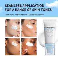 Esencia de protector solar SPF Centella Asiática refrescante no pegajosa de 50 ml para el cuidado de la piel sensible, seca y grasa - details 5