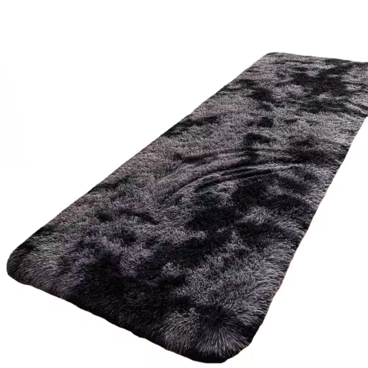 1 Alfombra De Lujo Para Área De Pelusa, Alfombras Rectangulares De Felpa Modernas, Lavables A Máquina - 1