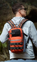 Mochila táctica para señuelos de pesca con soportes para caña, accesorios para cajas de peces grandes, para acampar al aire libre, senderismo, caza, bolso de hombro de viaje - details 0