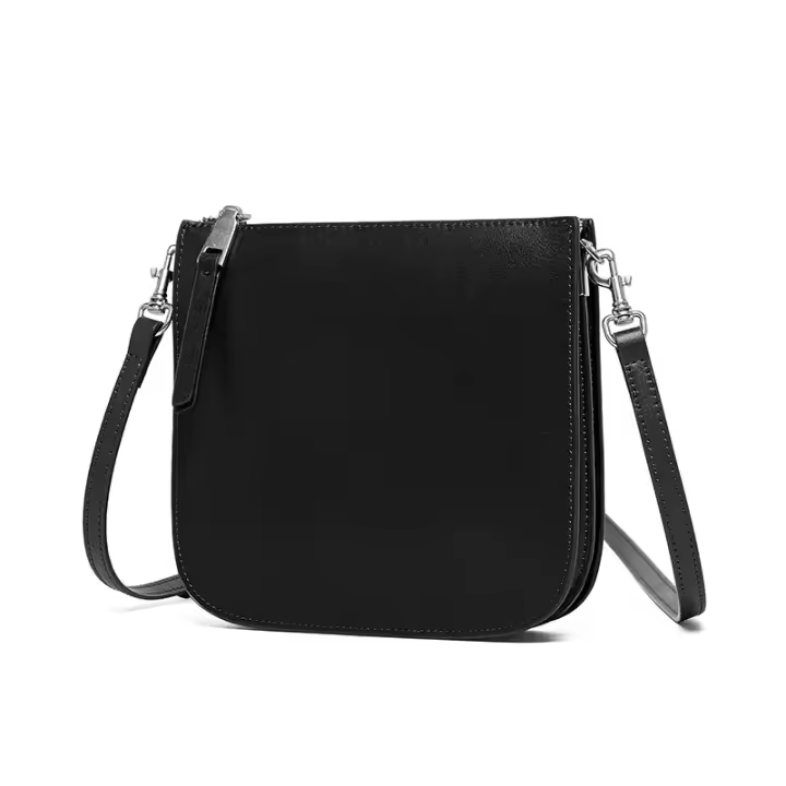 Bolso de Cuero Genuino para Mujer: Bandolera, Bolso para Teléfono y Cubo - 1