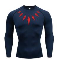 Camiseta Deportiva De Compresión Para Hombre Secado Rápido Manga Larga Primavera Otoño Transpirable Talla S-3XL Con Estampado Base Delgada Para Fitness - details 3