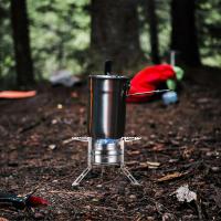Mini estufa tipo mochila con quemador de alcohol de aluminio de 100 ml, soporte plegable de acero inoxidable para campi, hiki y supervivencia - details 5