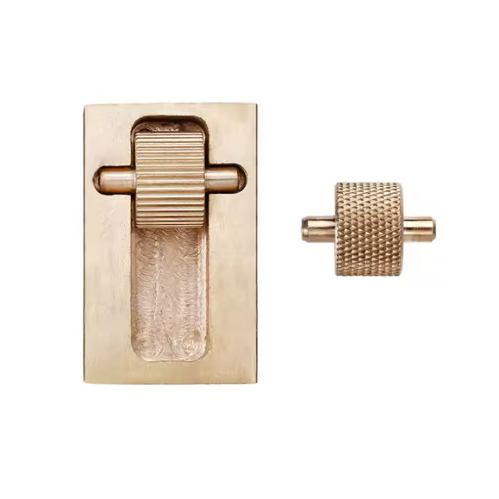 Juego de costura de aceite de tinte de borde de cuero, herramienta de artesanía de cuero de cobre puro, 1 Juego - 1