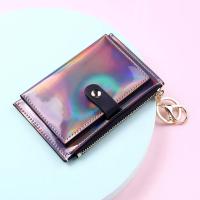 Cartera de mujer con cremallera billetera láser de moda monedero de cuero mini bolsa de tarjetas dangerous goods normales - details 17