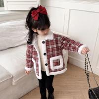 Abrigo de Velvet para Niñas en Invierno Cálido, Elegante, Cuello Abrizado, Abrigo Exterior para Niñas - details 4