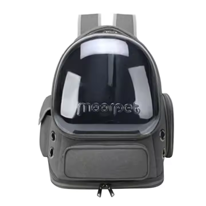 Mochila de viaje al aire libre transparente para gatos, perros pequeños, bolsa de transporte transpirable para gatos, suministros para mascotas - 1