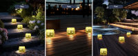 Luz LED de ladrillo para decoración de jardín, camino, Patio, pasarela, Patio, exterior, paisaje, Solar, 6 paquetes - details 6