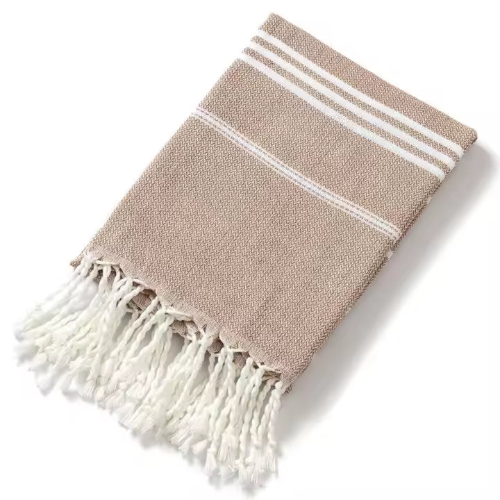 Toalla de baño con flecos para playa turca de algodón, 90x180CM, cocina, suave, absorbente, portátil, para viajes, Sauna, Spa, gimnasio, deportes - 1