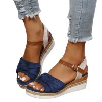 Sandalias informales con tacón de cuña para mujer, zapatos de verano - details 5