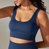 Sujetadores deportivos sin costuras para mujer, ropa interior a prueba de golpes para correr en el gimnasio, top corto, sujetador de yoga transpirable - details 55