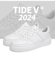 Extra grande 50 hombres otoño 2024 cuatro estaciones transpirable deportes ocio tablero jóvenes y estudiantes zapatos blancos - details 1