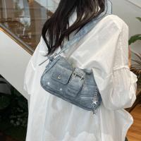 Bolso de mano a la moda Y2K, bolso para axila con remaches de estrella, bolso de hombro para chica picante, bolso cruzado Retro, ropa de calle - details 28