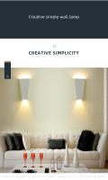 Iluminación arriba y abajo Lámpara de pared moderna de 10 W Lámpara de pared simple LED blanca y negra adecuada para interiores al aire libre, pasillo, dormitorio - details 2
