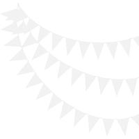 Banderines de graduación de plástico negro, 33 pies/10m, cuerda de banderín triangular para decoración de fiesta de carnaval de boda, resistente al agua - details 0