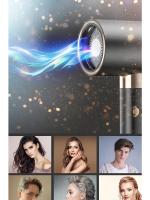 Negative ion electric hair dryer, hot and cold wind alternating electric hair dryer, mute electric hair dryer, home, portable, high power, 3 wind speed, 3 temperature control, folding, diffusion nozzle, collector nozzle, curly hair care - details 8