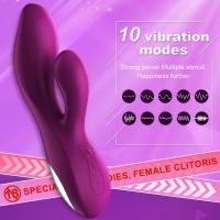 Potente consolador vibrador para mujer, vibrador de conejo con punto G, potente consolador, vibrador de conejo con punto G, estimulador de clítoris y pezón, masajeador vaginal, juguetes sexuales para adultos para mujer - details 2