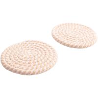 8 Pcs Drink Coasters with Holder, 4 Colors Absorbent Coasters for Drinks, Cotton Woven Coaster Set for Home Decor A - details 7